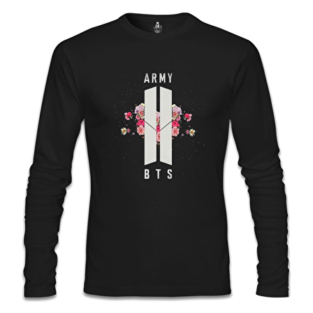 BTS - Logo Hit Siyah Erkek Sweatshirt