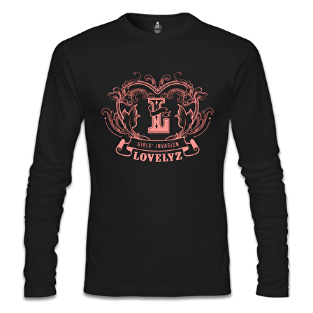 Lovelyz - Logo Siyah Erkek Sweatshirt