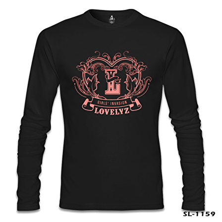 Lovelyz - Logo Siyah Erkek Sweatshirt
