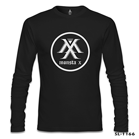 Monsta X - Logo Siyah Erkek Sweatshirt