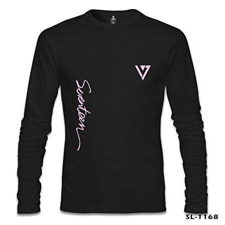 Seventeen - Logo Siyah Erkek Sweatshirt