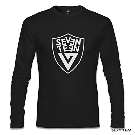 Seventeen - Logo Arma Siyah Erkek Sweatshirt