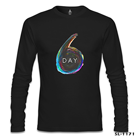 Day6 - Logo Siyah Erkek Sweatshirt