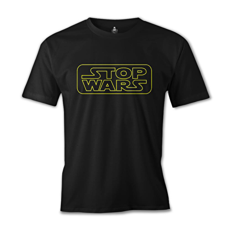 Stop Wars Siyah Erkek Tshirt