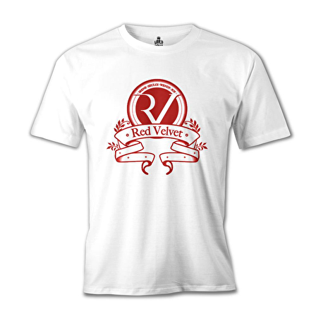 Red Velvet - Logo Beyaz Erkek Tshirt