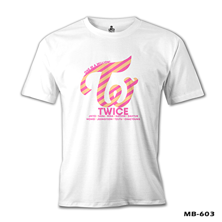 Twice - Logo Beyaz Erkek Tshirt