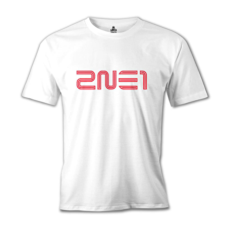 2NE1 - Logo  Beyaz Erkek Tshirt