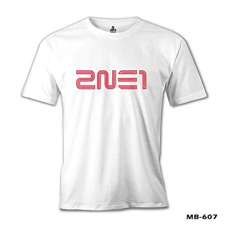 2NE1 - Logo  Beyaz Erkek Tshirt