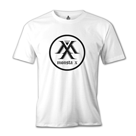 Monsta X - Logo Beyaz Erkek Tshirt