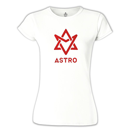 Astro - Logo Beyaz Bayan Tshirt
