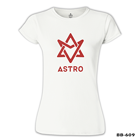 Astro - Logo Beyaz Bayan Tshirt