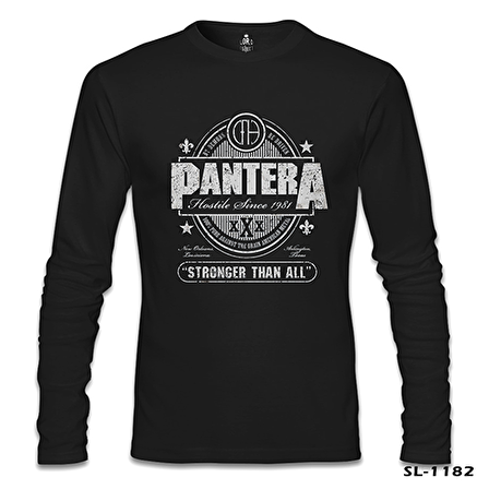 Pantera - Stronger than All Siyah Erkek Sweatshirt