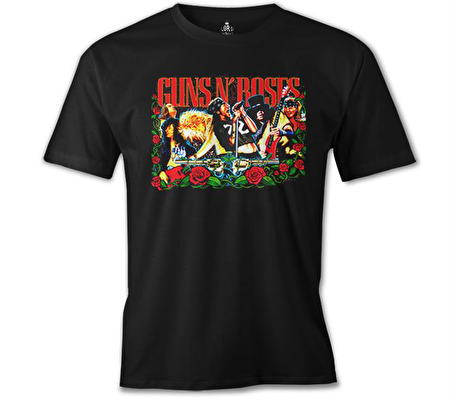 Guns N' Roses - Guns and Roses Siyah Erkek Tshirt