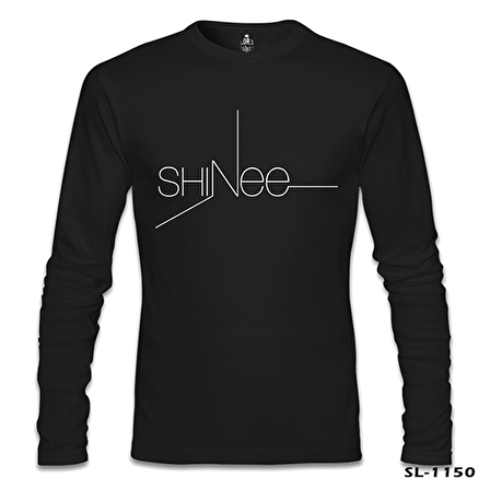 Shinee - Logo Siyah Erkek Sweatshirt
