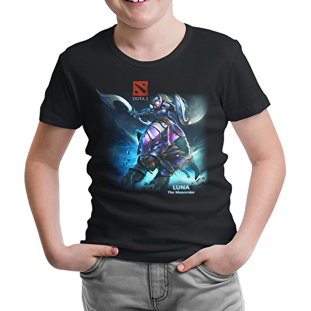 Dota 2 - Luna Siyah Çocuk Tshirt