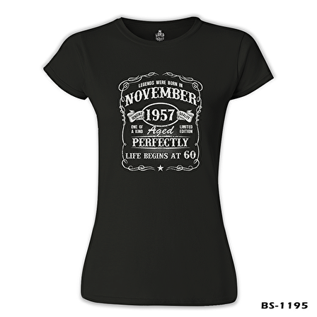 Burç - Born in November 60 Siyah Bayan Tshirt