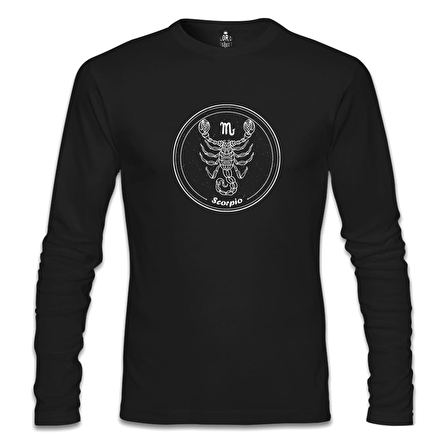 Burç - Scorpio M Siyah Erkek Sweatshirt