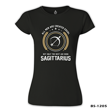 Burç - Sagittarius Siyah Bayan Tshirt