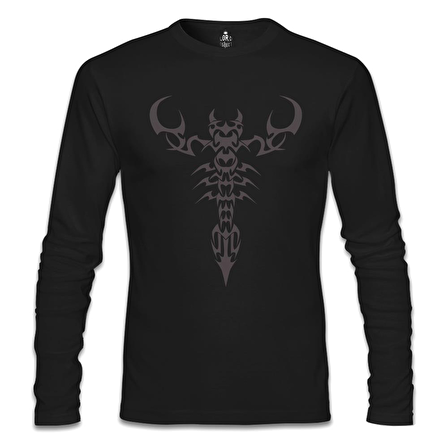 Burç - Scorpio Tatoo Siyah Erkek Sweatshirt