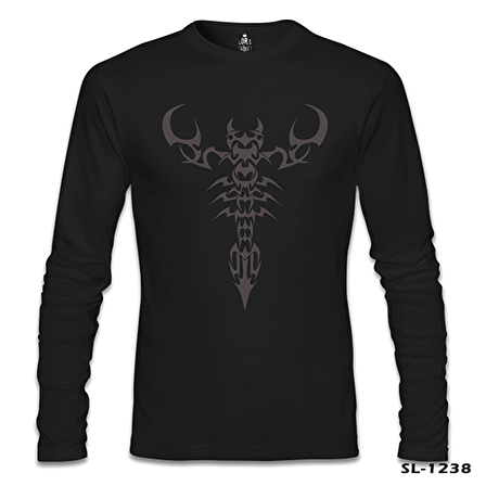 Burç - Scorpio Tatoo Siyah Erkek Sweatshirt