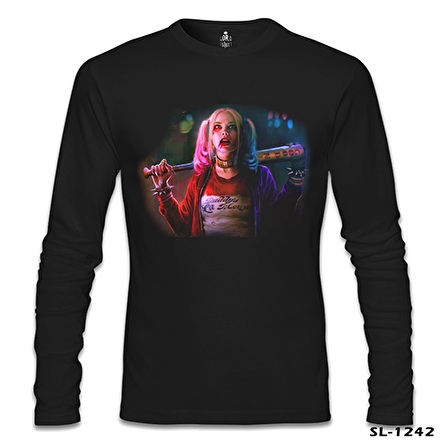 Suicide Squad - Daddy's Mons Siyah Erkek Sweatshirt