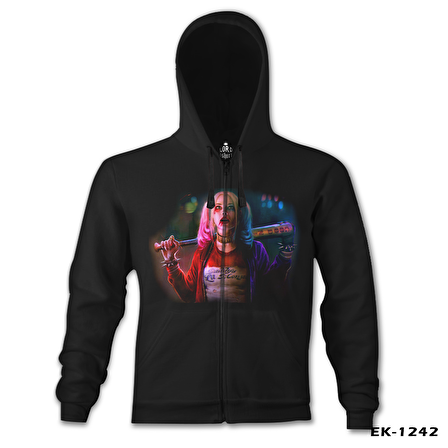 Suicide Squad - Daddy's Mons Siyah Erkek Kapşonlu