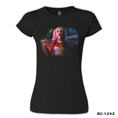 Suicide Squad - Daddy's Mons Siyah Bayan Tshirt