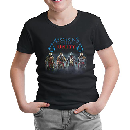 Assassin's Creed - Unity Siyah Çocuk Tshirt