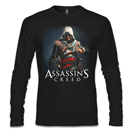 Assassin's Creed Siyah Erkek Sweatshirt