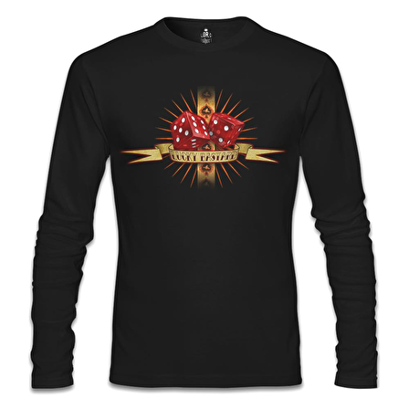Lucky Bastard Siyah Erkek Sweatshirt