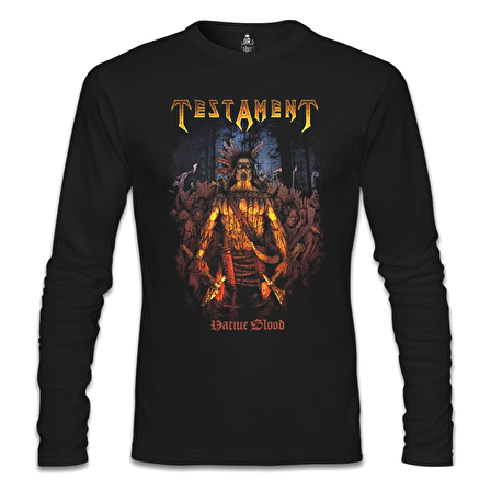 Testament - Native Blood Siyah Erkek Sweatshirt