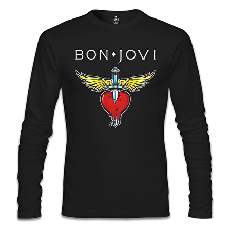 Bon Jovi Siyah Erkek Sweatshirt