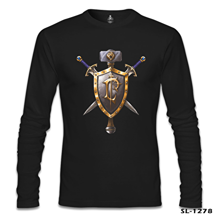 World of Warcraft - Human Siyah Erkek Sweatshirt