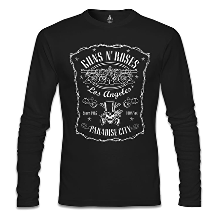 Guns N' Roses - Paradise City Siyah Erkek Sweatshirt