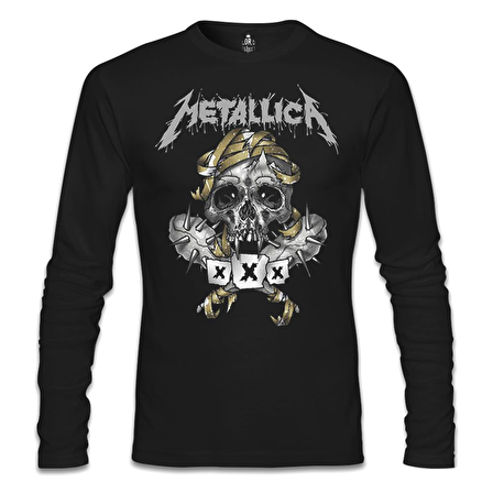 Metallica - X - X Siyah Erkek Sweatshirt