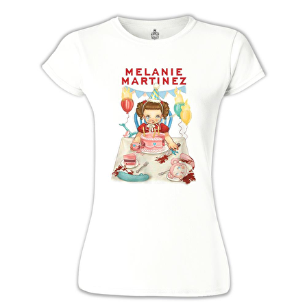 Melanie Martinez - Party Beyaz Bayan Tshirt