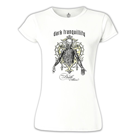 Dark Tranquillity - Death Alive Beyaz Bayan Tshirt