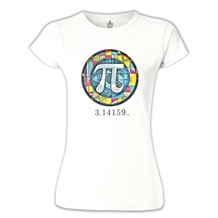 Matematik - Pi 15 Beyaz Bayan Tshirt
