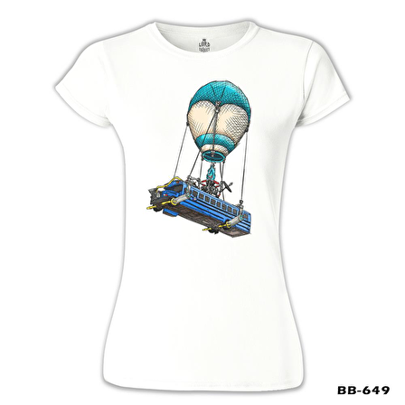 Fortnite - Bus Beyaz Kadın Tshirt