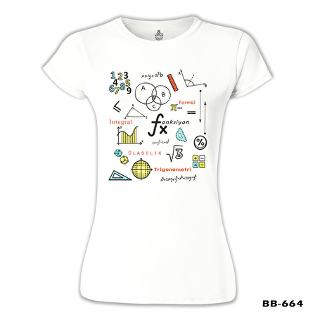 Matematik - İntegral Beyaz Bayan Tshirt