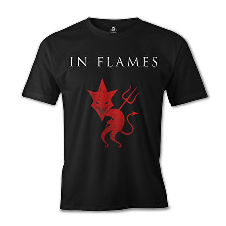 In Flames Siyah Erkek Tshirt