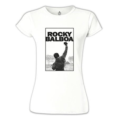 Rocky Balboa - Win Beyaz Bayan Tshirt