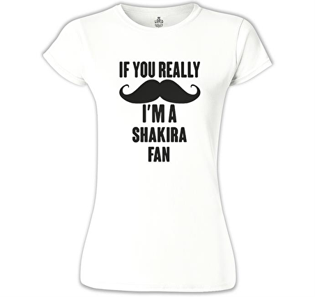 Shakira - Fan Beyaz Bayan Tshirt
