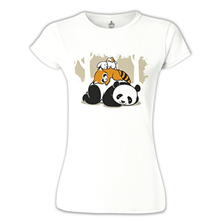 Sleeping Four Beyaz Bayan Tshirt