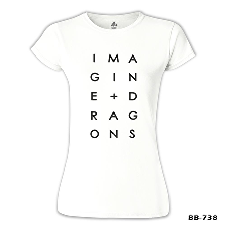 Imagine Dragons - Plus Beyaz Bayan Tshirt