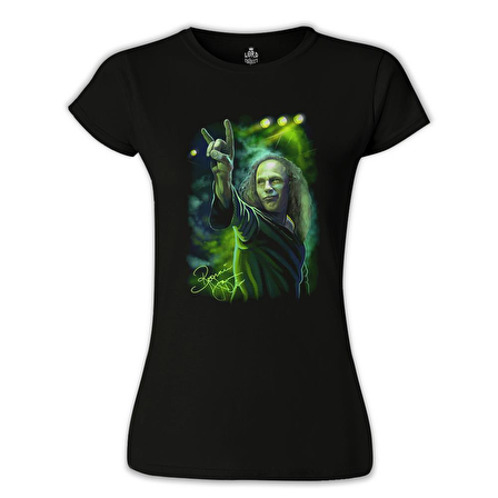 Ronnie James Dio Siyah Bayan Tshirt