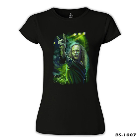 Ronnie James Dio Siyah Bayan Tshirt