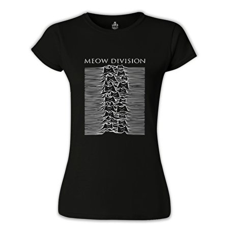 Meow Division Siyah Bayan Tshirt