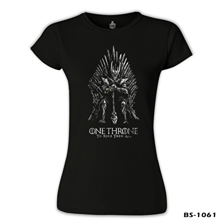 One Throne - Rule Them All Siyah Bayan Tshirt