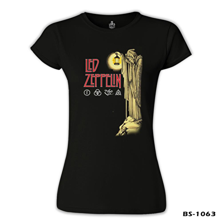 Led Zeppelin - Stairway to Heaven Siyah Bayan Tshirt